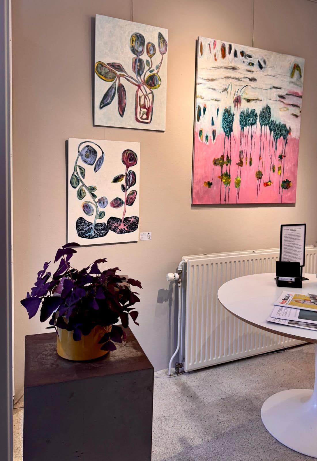 Hedendaags werk in de galerie